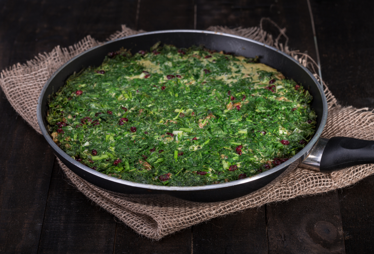 Mixed Herb Frittata (Kuku)
